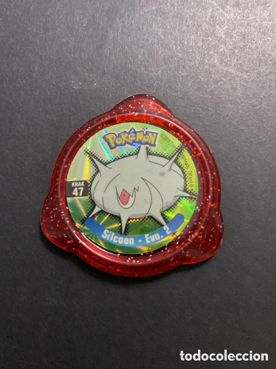 Juegos antiguos: Tazo pokemon Silcoon N*47 panini - Foto 1