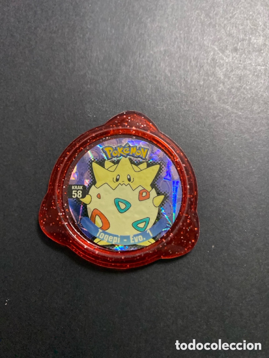 Juegos antiguos: Tazo pokemon Togepi N*58 panini .