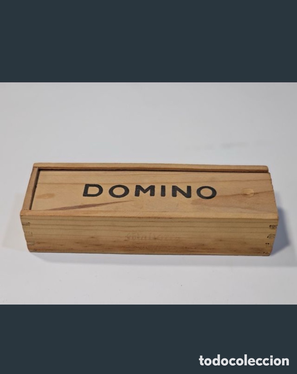 Juegos antiguos: Juego de domin&oacute; usado - Foto 1