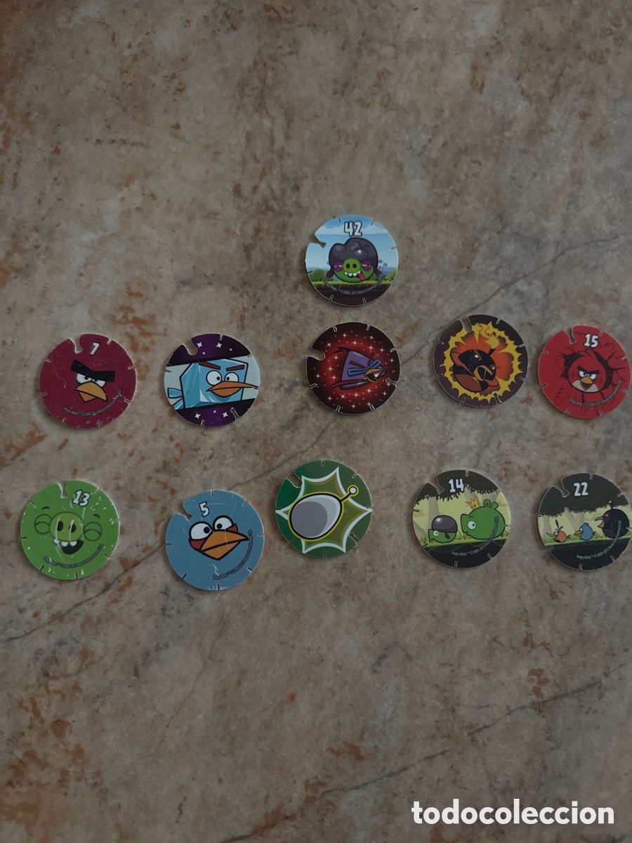 Juegos antiguos: Tazos angry birds Cheetos - Foto 1