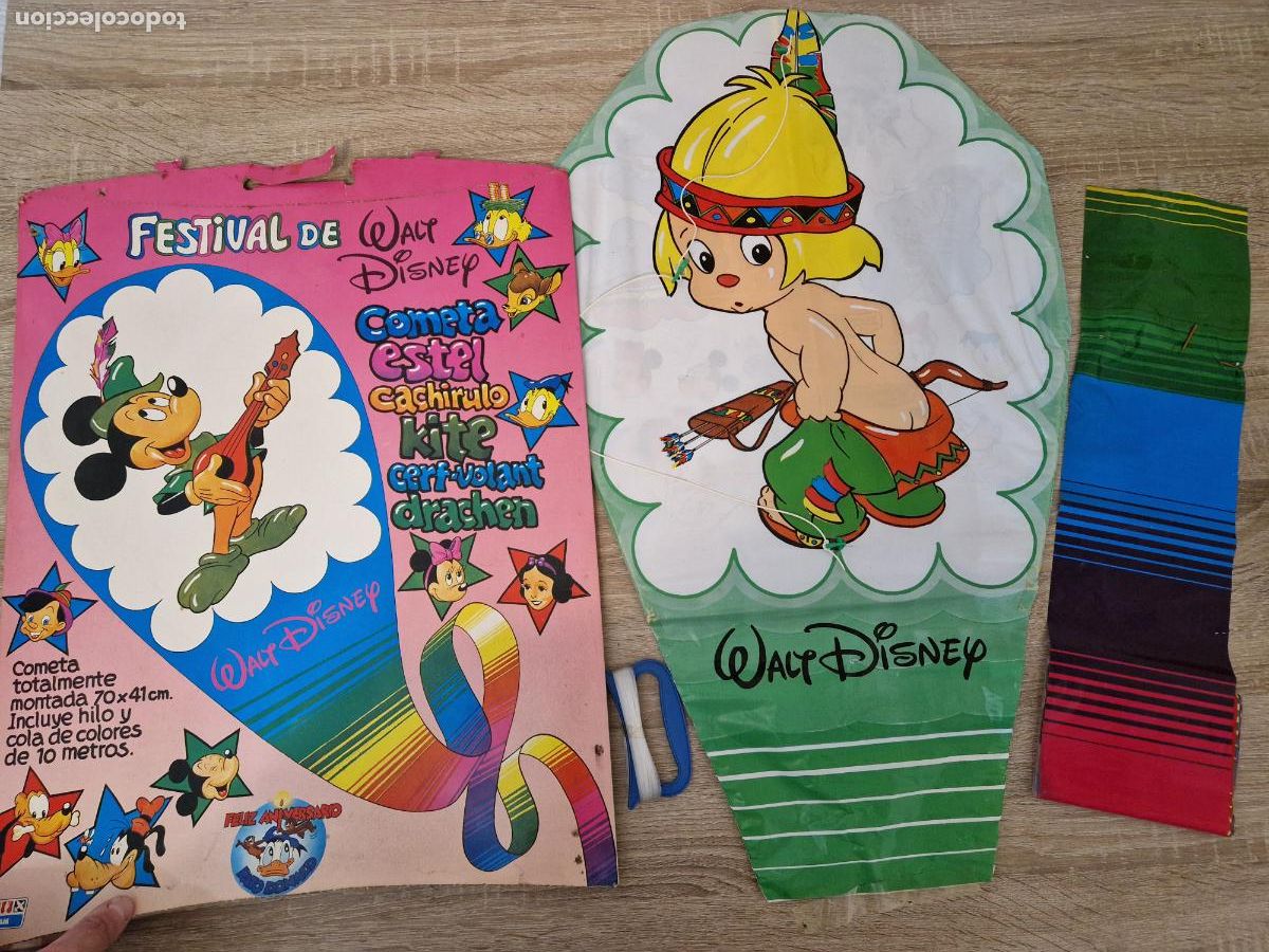 Juegos antiguos: antiguo juguete airgam festival walt diney cometa cachirulo el peque&ntilde;o hiawatha kiosko juego vintage