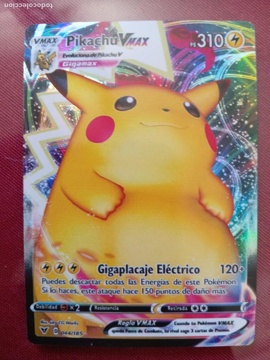 Juegos antiguos: Estampa Pokemon Pikachu VMAX - Foto 1