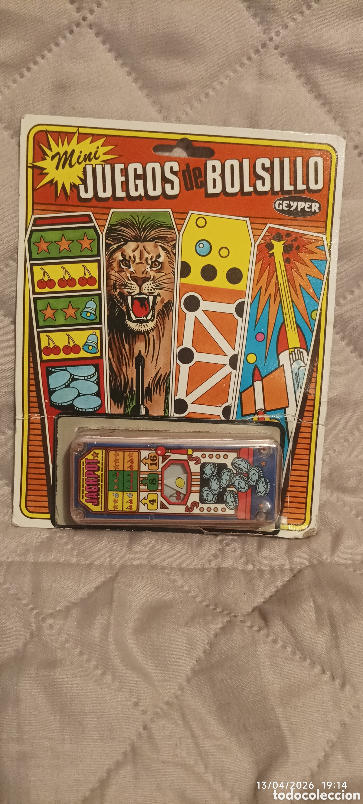 Juegos antiguos: Mini juego de bolsillo geyper Jackpot - Foto 1