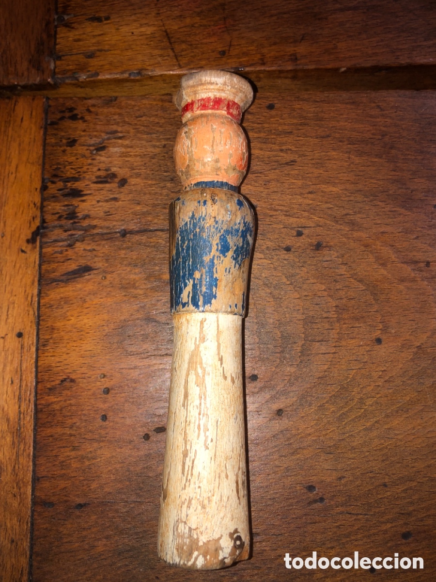 Juegos antiguos: Bolo antiguo madera (skittle) - Foto 1