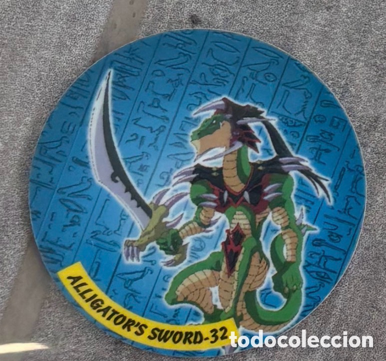 Juegos antiguos: Tazo Yu-gi-oh yugioh alligators sword 32
