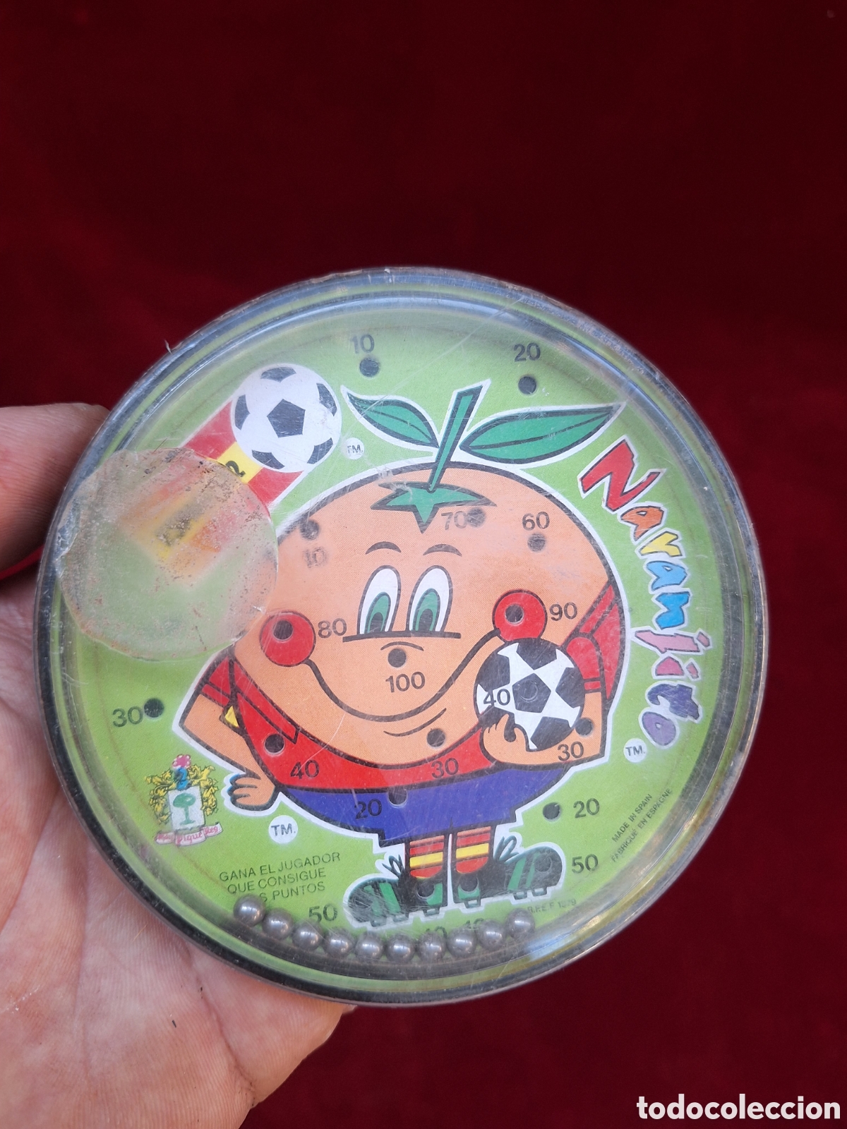 Juegos antiguos: Naranjito. Juego de habilidad tipo pinball. 1982.