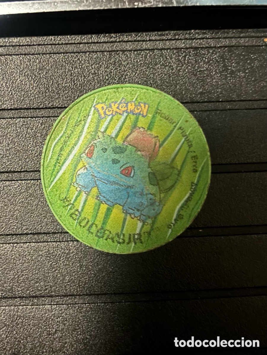 Juegos antiguos: Tazo hologr&aacute;fico tazos 2 Pokemon BULBASAUR