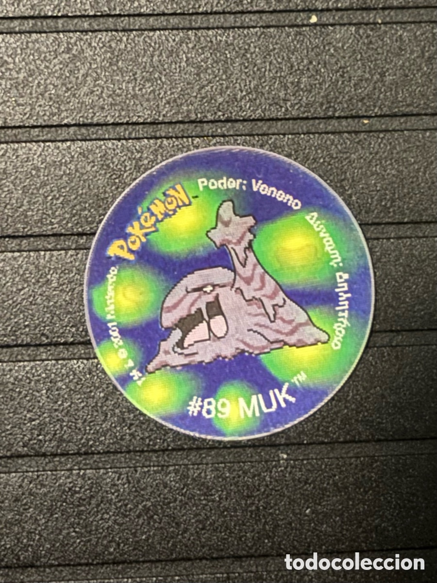 Juegos antiguos: Tazo hologr&aacute;fico tazos 2 Pokemon muk