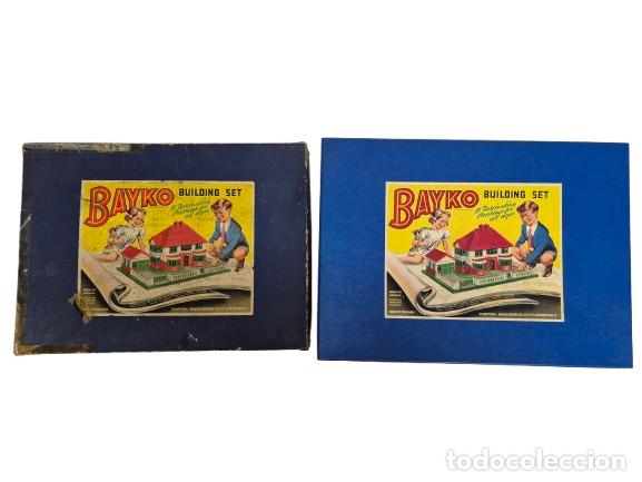 Juegos antiguos: Juego de Construcci&oacute;n Bayko building set 2 Juegos de Construcci&oacute;n, Made in England - A&ntilde;os 1950
