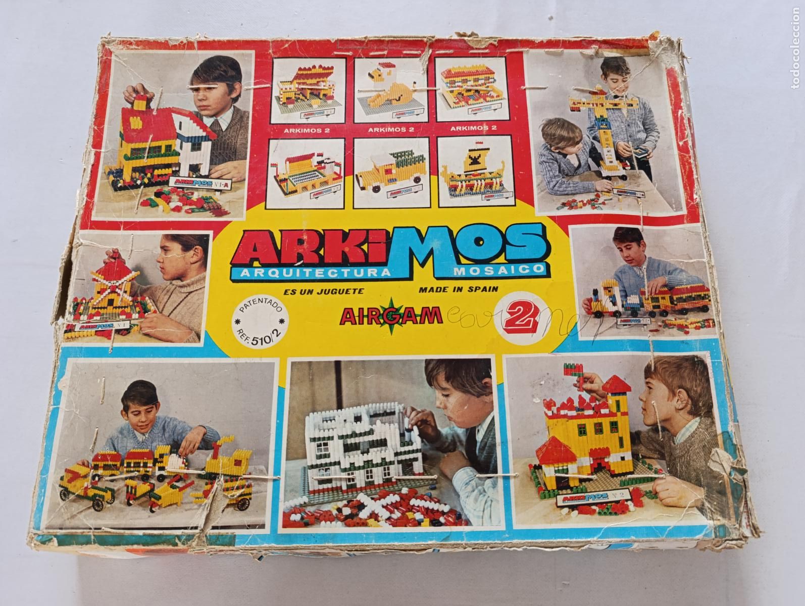 Juegos antiguos: ARKIMOS - ARQUITECTURA MOSAICO - REF 510/2 - AIRGAM - JUEGUETE VINTAGE CONSTRUCCION A&Ntilde;OS 80 (254)