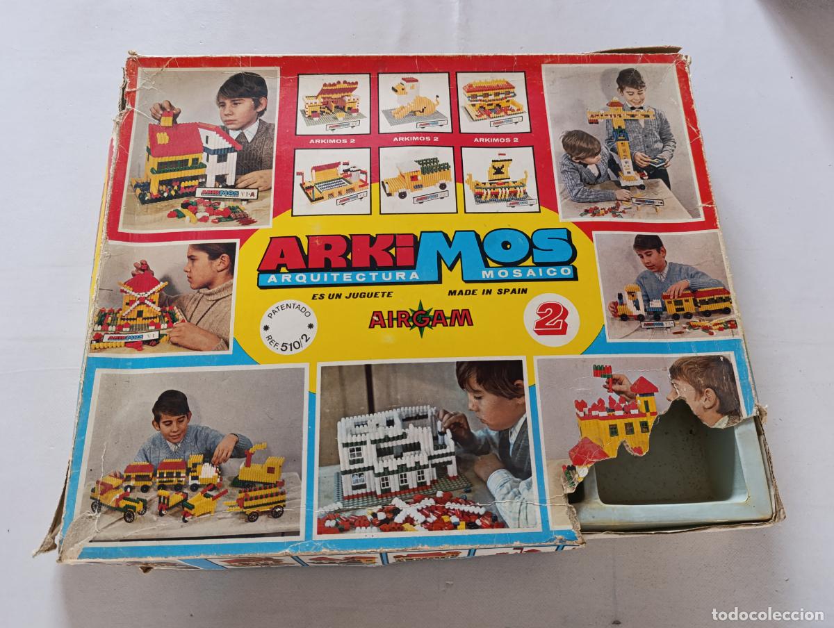 Juegos antiguos: ARKIMOS - ARQUITECTURA MOSAICO - REF 510/2 - AIRGAM - JUEGUETE VINTAGE CONSTRUCCION A&Ntilde;OS 80 (132)