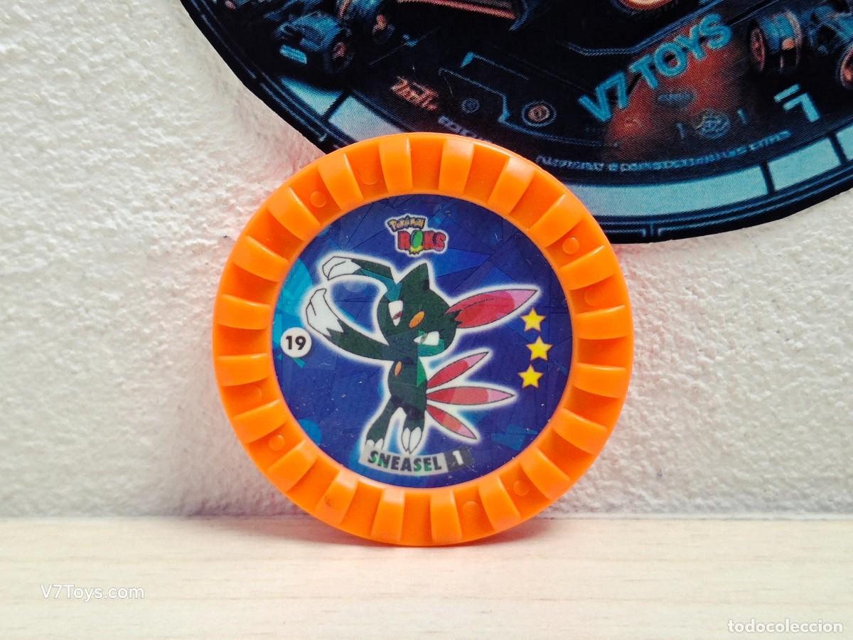 Juegos antiguos: Tazo 19 Sneasel Pok&eacute;mon Roks Nintendo