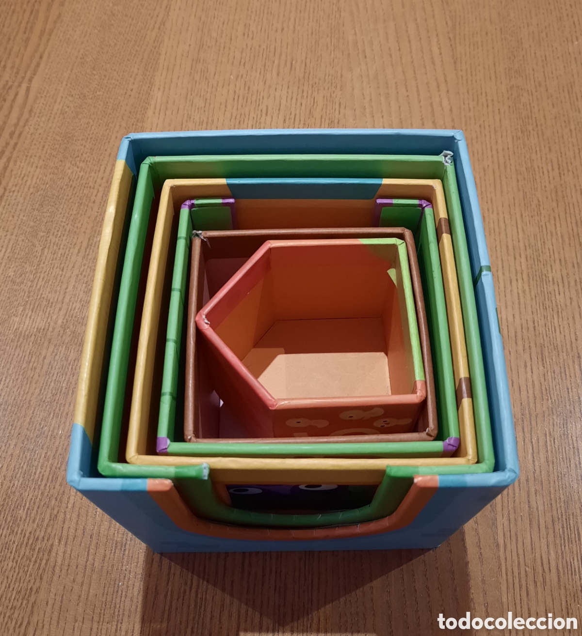 Juegos antiguos: Juego de cubos apilables - Foto 6