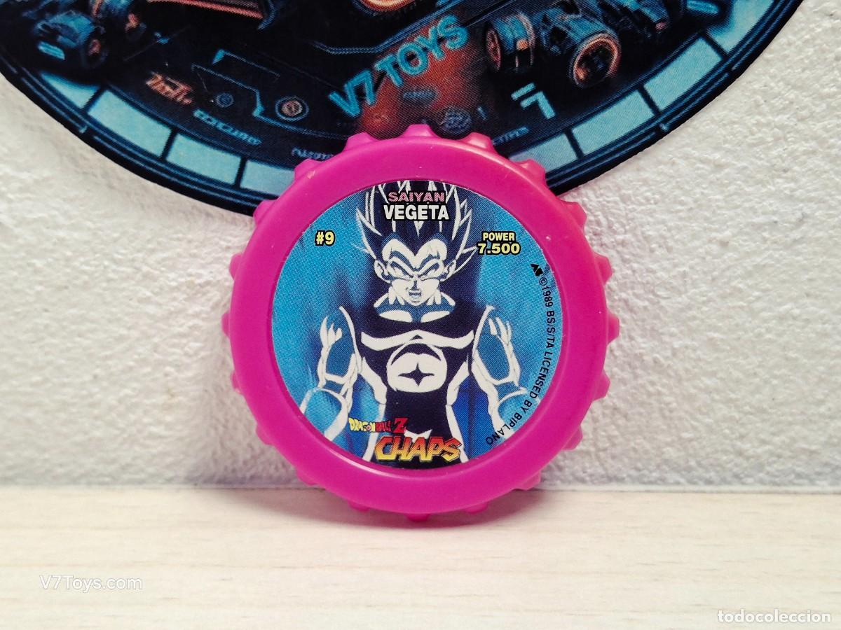 Juegos antiguos: Tazo Vegeta N&ordm; 9 Dragon Ball Z Chaps