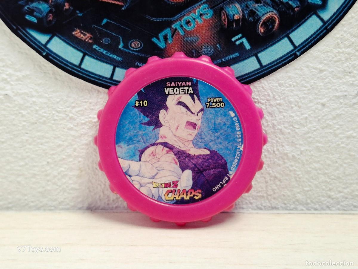 Juegos antiguos: Tazo Vegeta N&ordm; 10 Dragon Ball Z Chaps