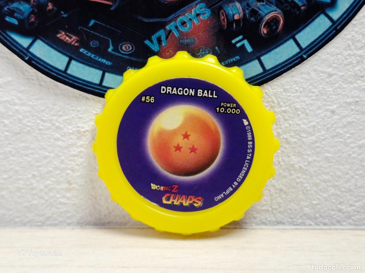 Juegos antiguos: Tazo Bola de Drag&oacute;n 3 Estrellas N&ordm; 56 Dragon Ball Z Chaps