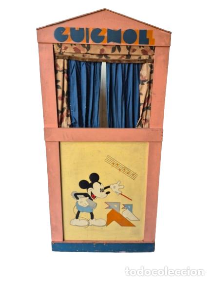 Juegos antiguos: Teatro Infantil de Gui&ntilde;ol, (Guignol) Francia - Espect&aacute;culos de Marionetas, T&iacute;teres - Mickey Mouse