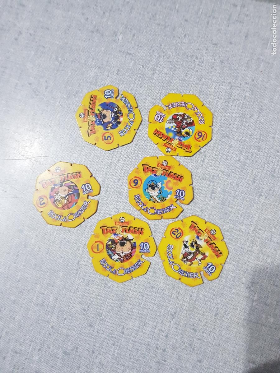 Juegos antiguos: SEIS TAZOS VARIADOS ROCK - Foto 2