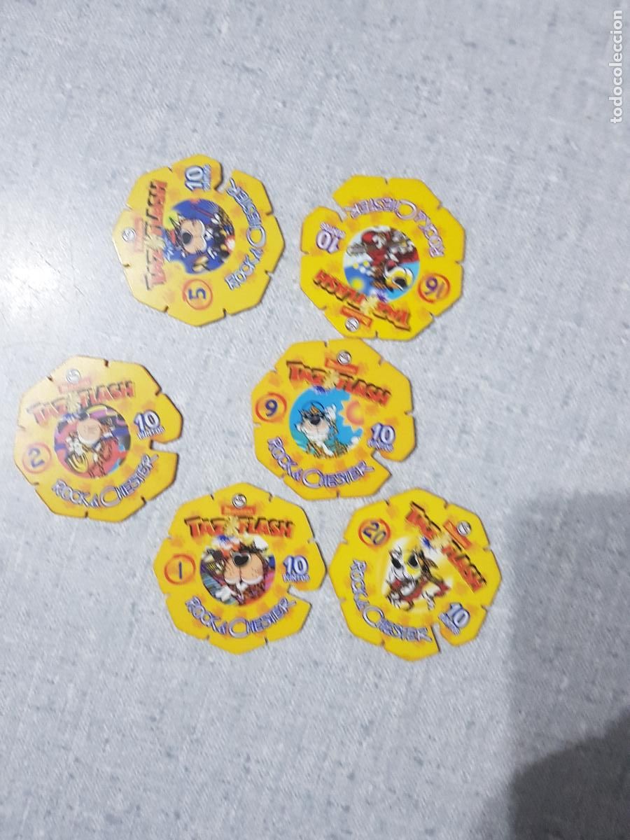 Juegos antiguos: SEIS TAZOS VARIADOS ROCK - Foto 3
