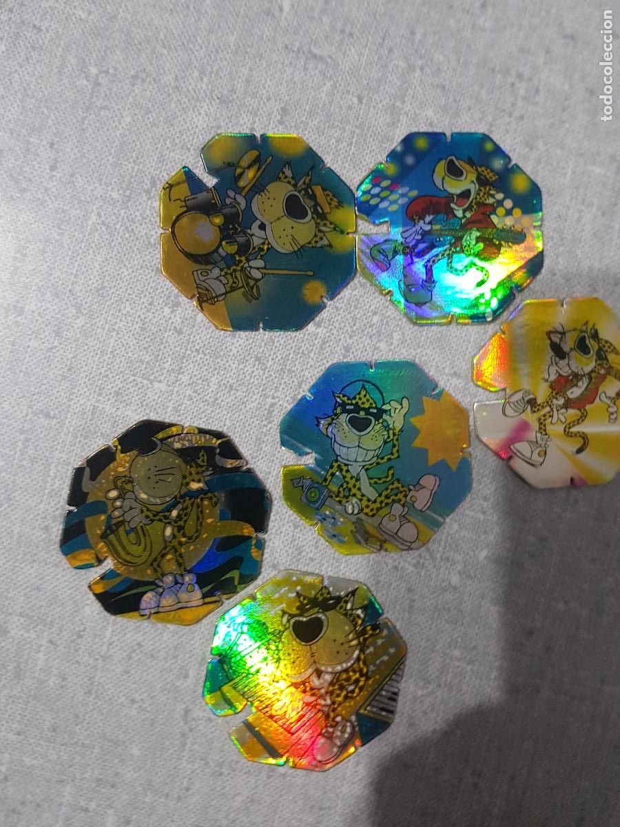 Juegos antiguos: SEIS TAZOS VARIADOS ROCK - Foto 4
