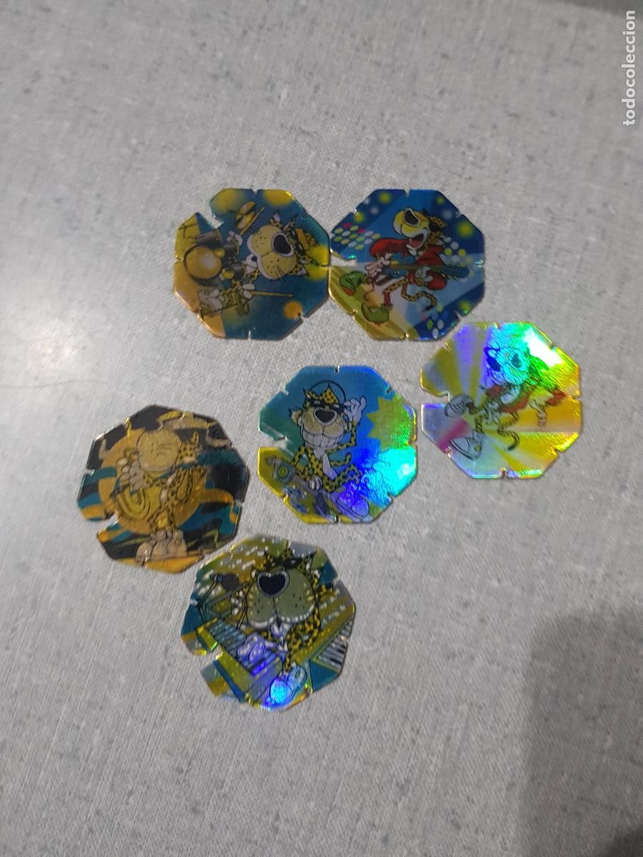 Juegos antiguos: SEIS TAZOS VARIADOS ROCK - Foto 5