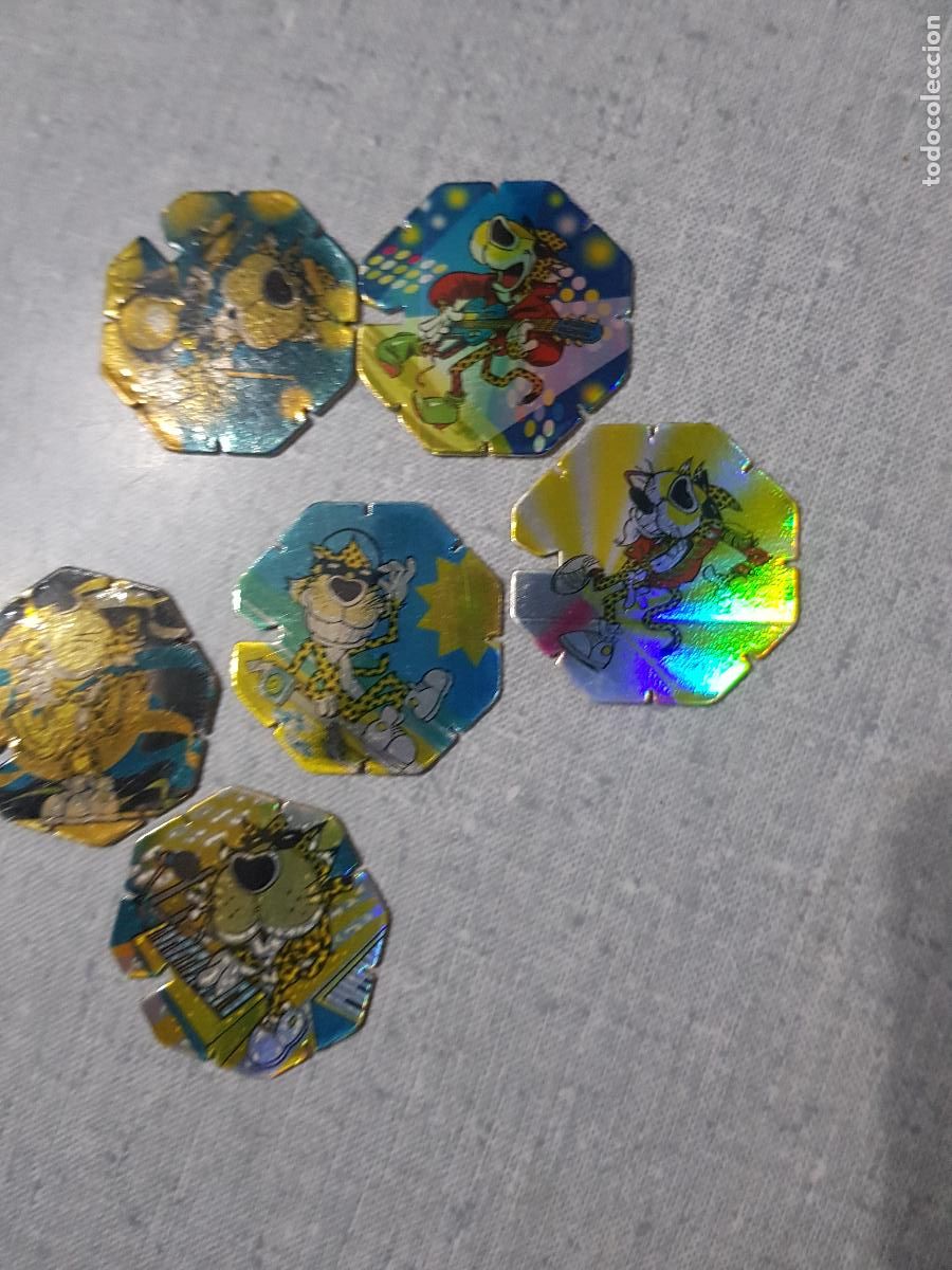Juegos antiguos: SEIS TAZOS VARIADOS ROCK - Foto 1