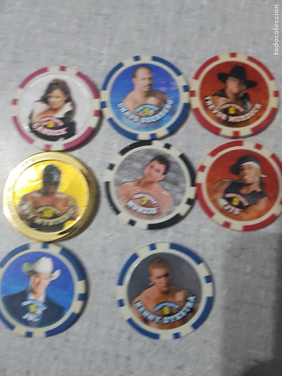 Juegos antiguos: SEIETE TAZOS DE LUCHADORES - Foto 6