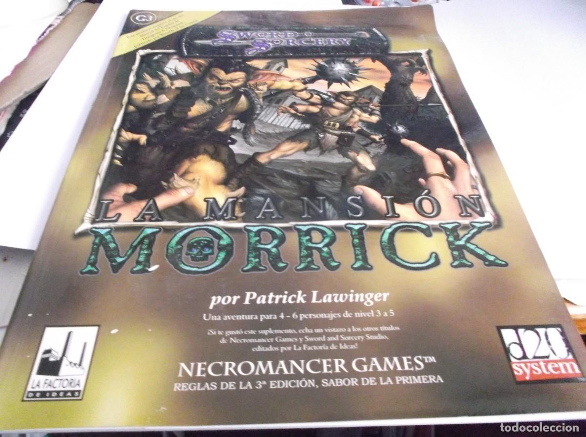 Juegos antiguos: REVISTA d20sytem,JUEGO DE ROLL - LA MANSI&Oacute;N MORRIC - POR PATRICK LAWINGER