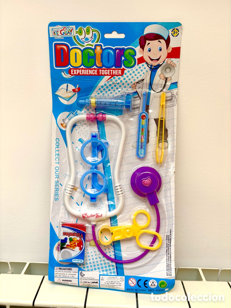 Juegos antiguos: Set de Doctor Infantil Ke Guay - 7 Piezas - Nuevo en Bl&iacute;ster original