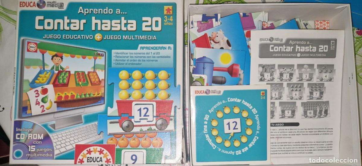 Juegos antiguos: CONTAR HASTA 20 JUEGO INSTRUCTIVO DE EDUCA - Foto 1