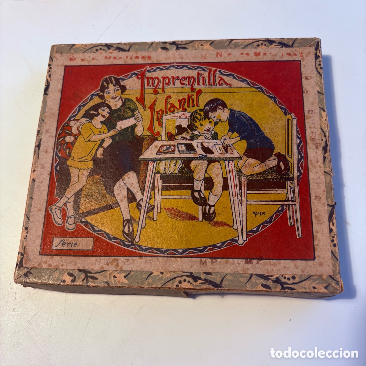 Juegos antiguos: Antigua imprentilla infantil