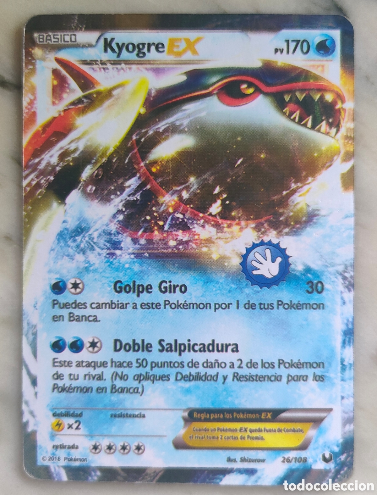 Juegos antiguos: Kyore EX Carta Pokemon 26/108
