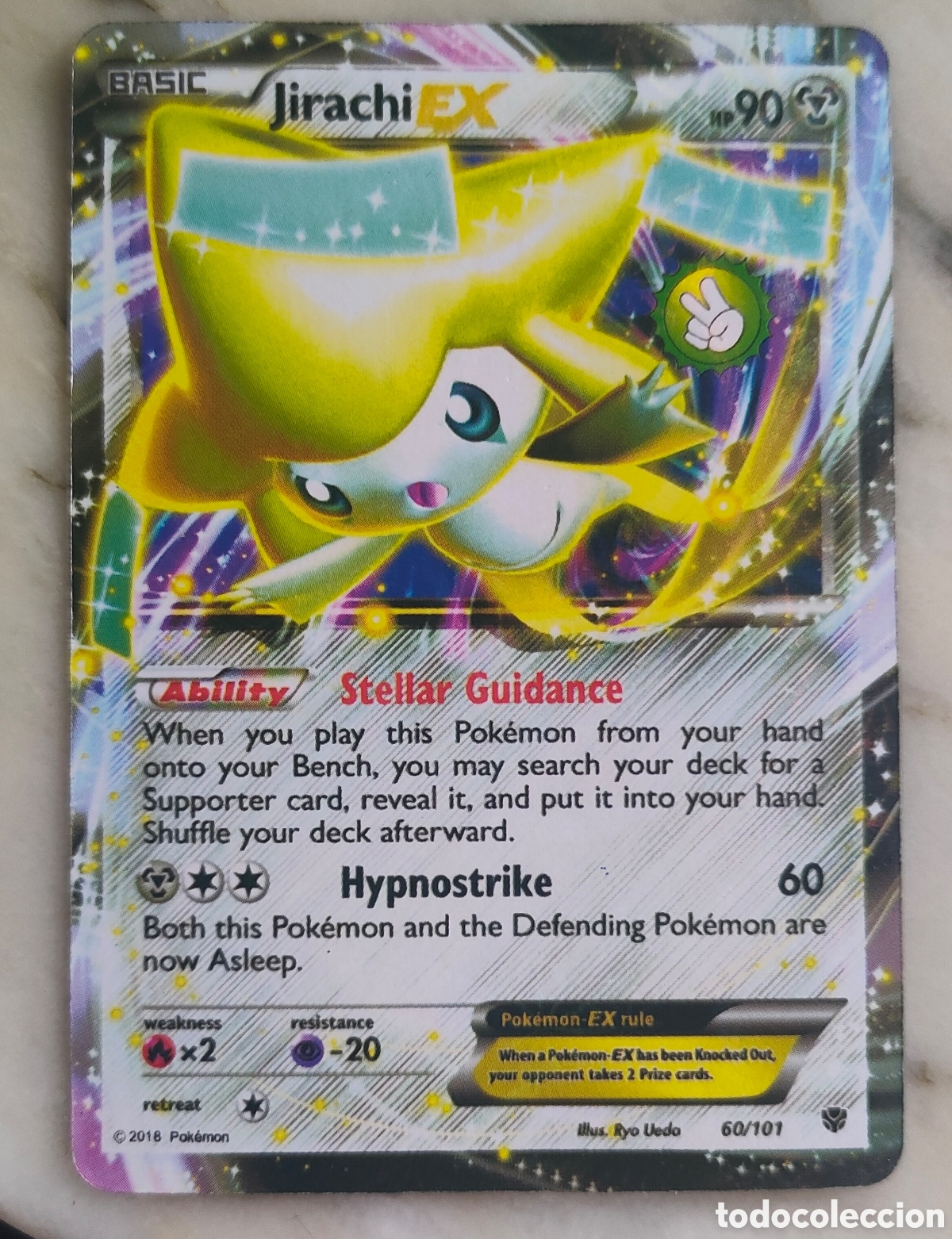 Juegos antiguos: Jirachi EX Explosi&oacute;n Plasma Carta Pokemon 90/101