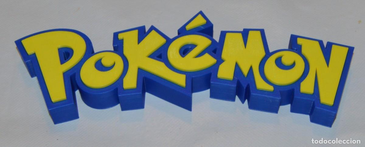 Juegos antiguos: POK&Eacute;MON - LETRAS PL&Aacute;STICO DURO - 22 CMS ANCHO X 6 CMS ALTO