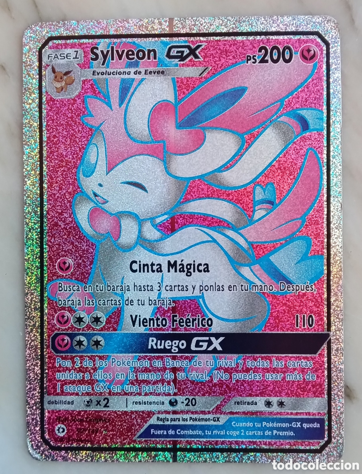 Old Games: Sylveon GX Carta Pokemon 92/149