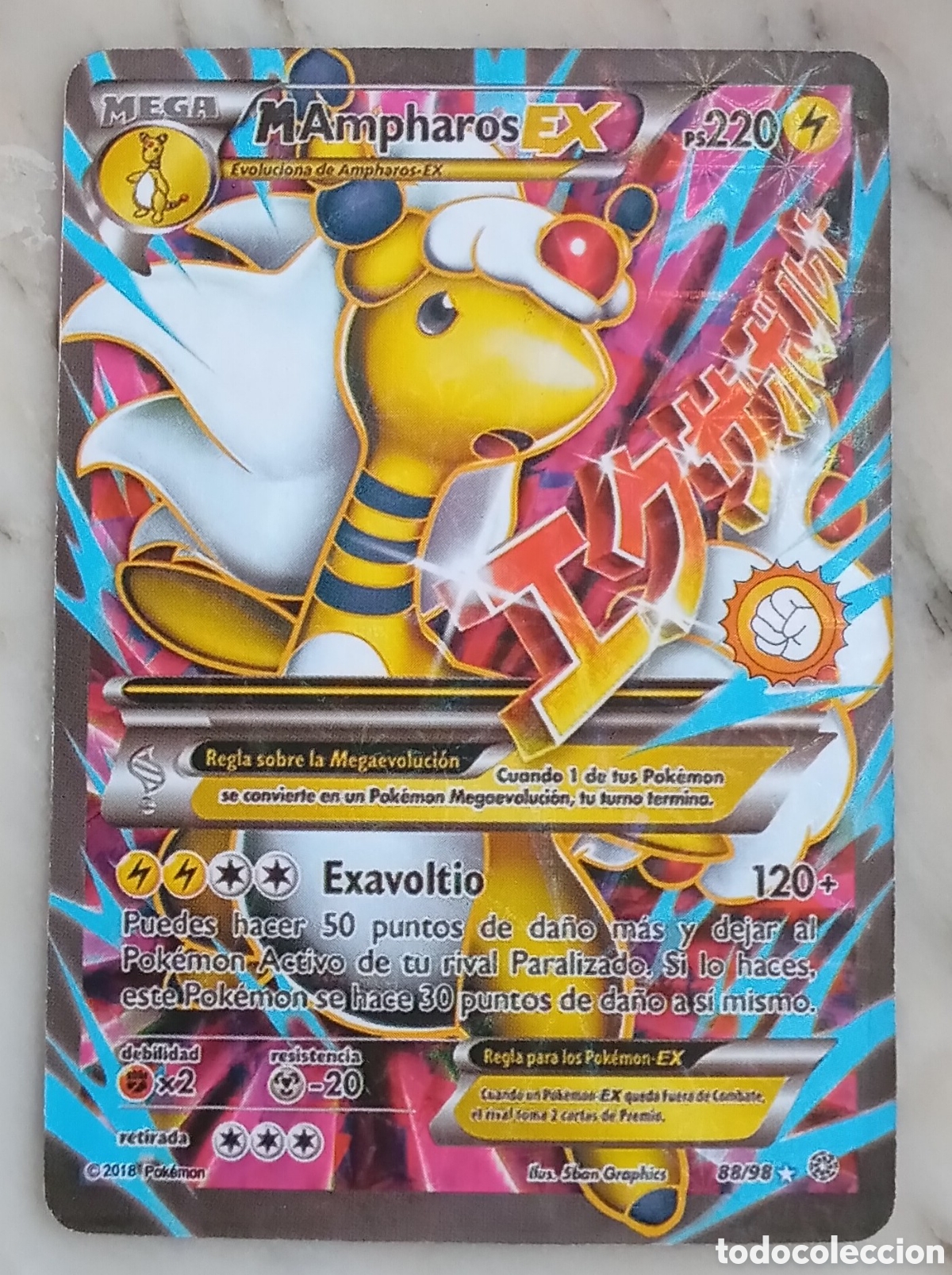 Juegos antiguos: Ampharos EX Carta Pokemon 88/98