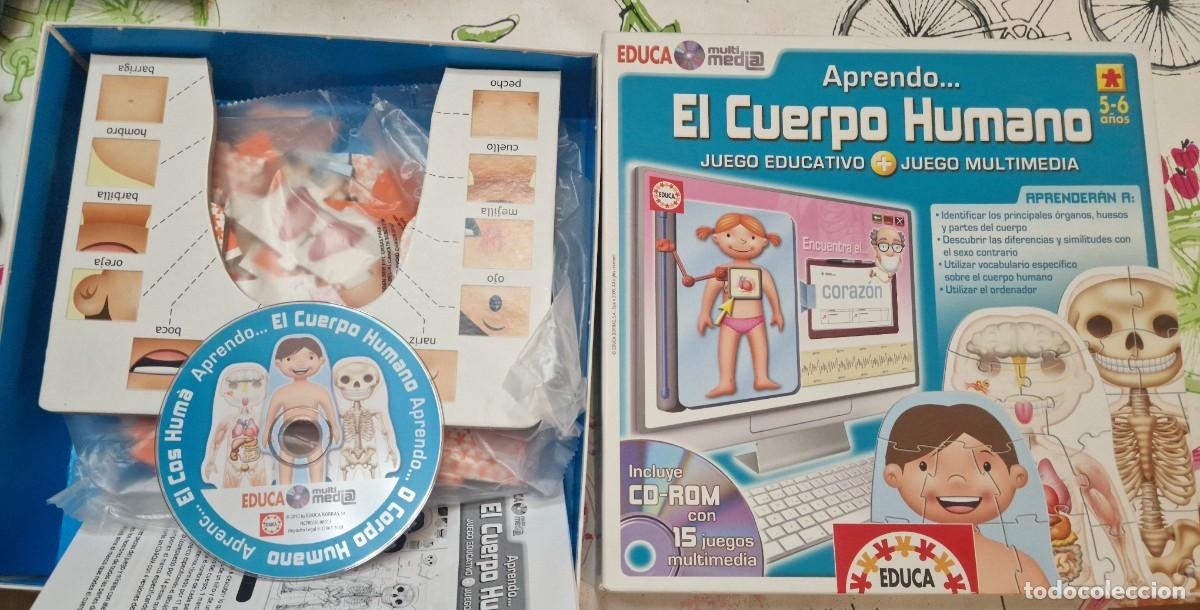 Juegos antiguos: EL CUERPO HUMANO, JUEGO EDUCATIVO DE EDUCA