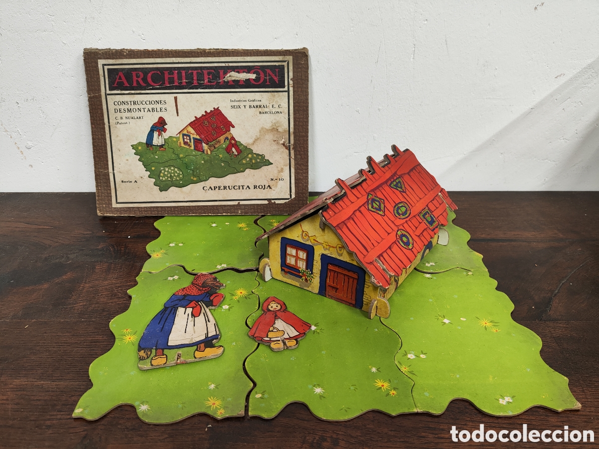 Juegos antiguos: ANTIGUO JUEGO ARCHITEKTON DE SEIX BARRAL - CAPERUCITA ROJA