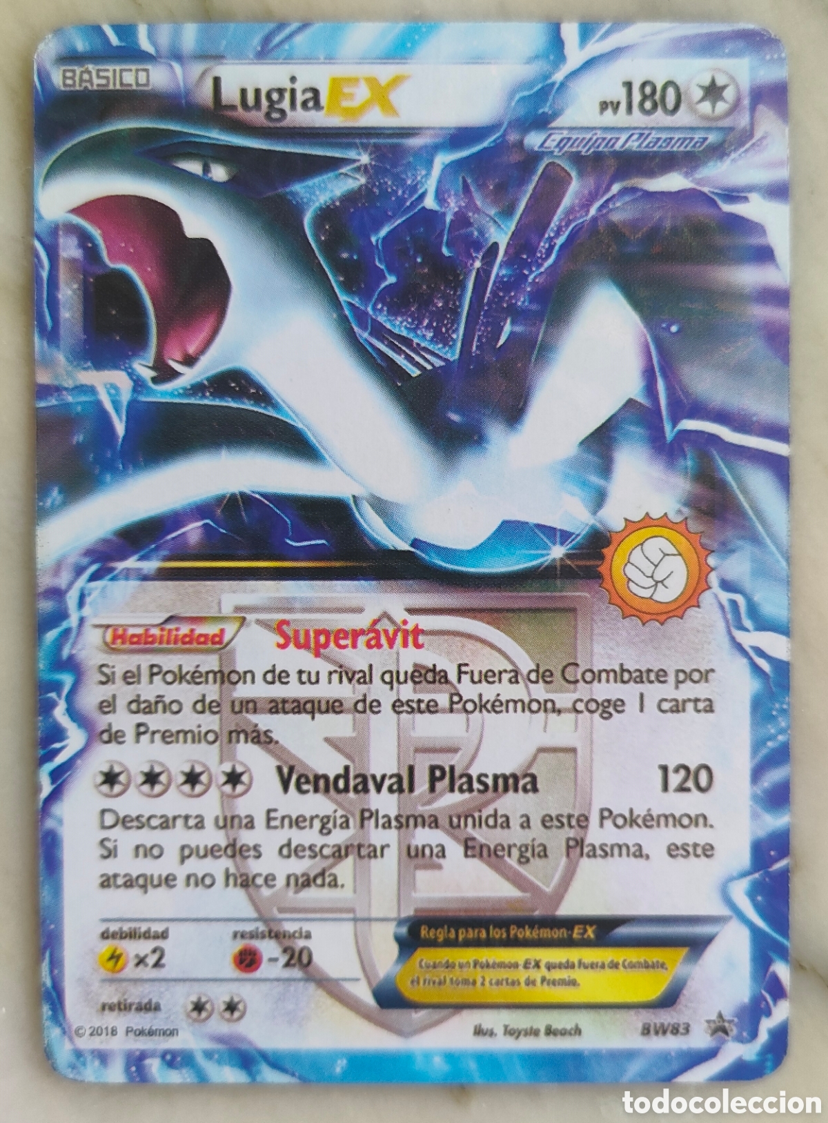 Juegos antiguos: Lugia EX Carta Pokemon BW83