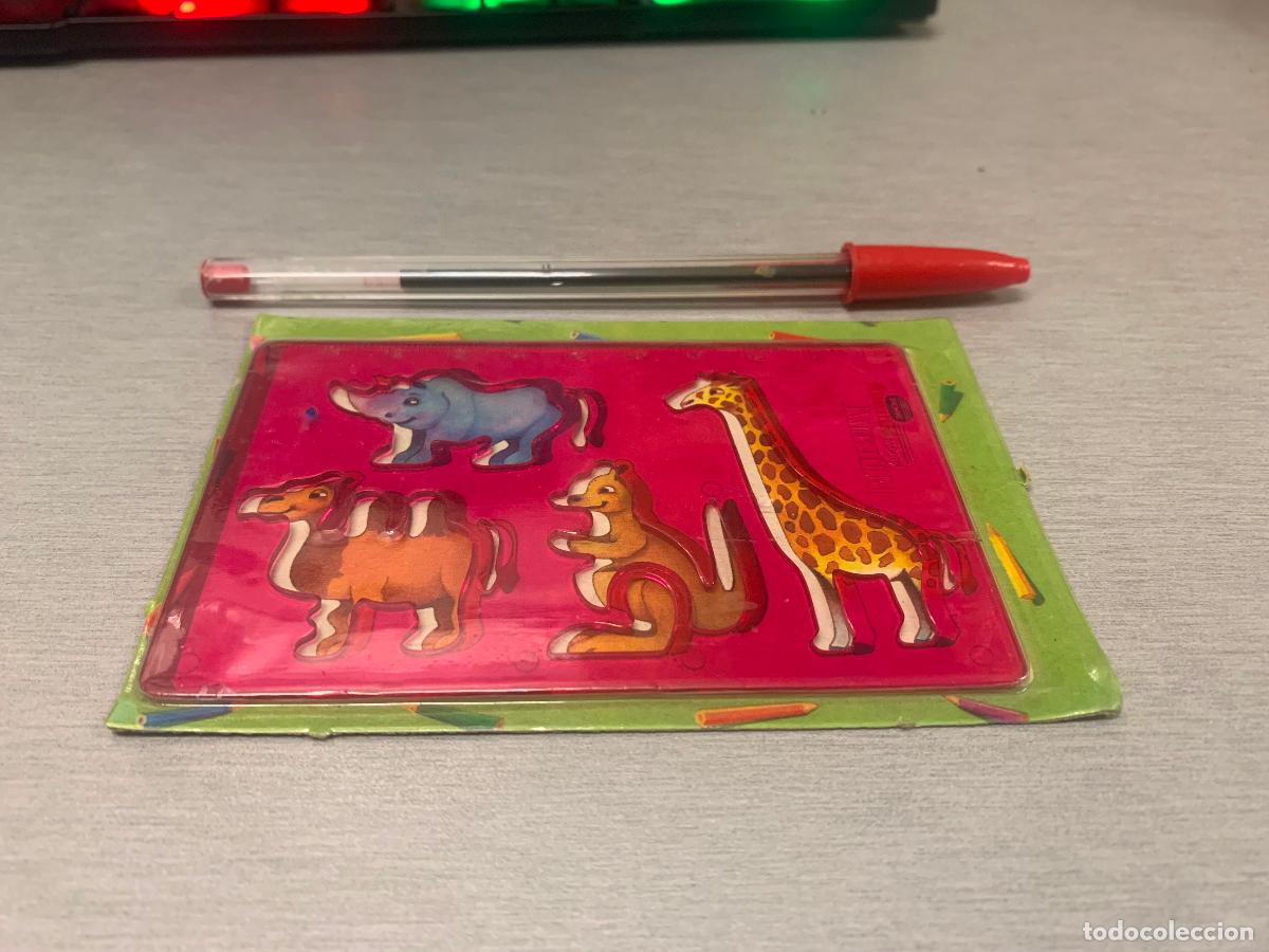 Juegos antiguos: ANTIGUO COLECCIONABLE REGLA / ANIMALES SILUETAS / PETIT SUISSE DANONE