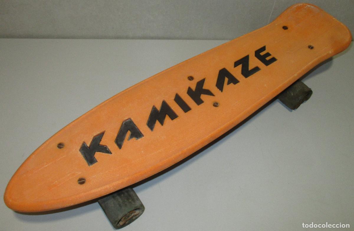 Juegos antiguos: antiguo MONOPATIN KAMIKAZE BVT BREVETE no SANCHESKI TABLA BANANA SKATE SKATEBOARD,made in France