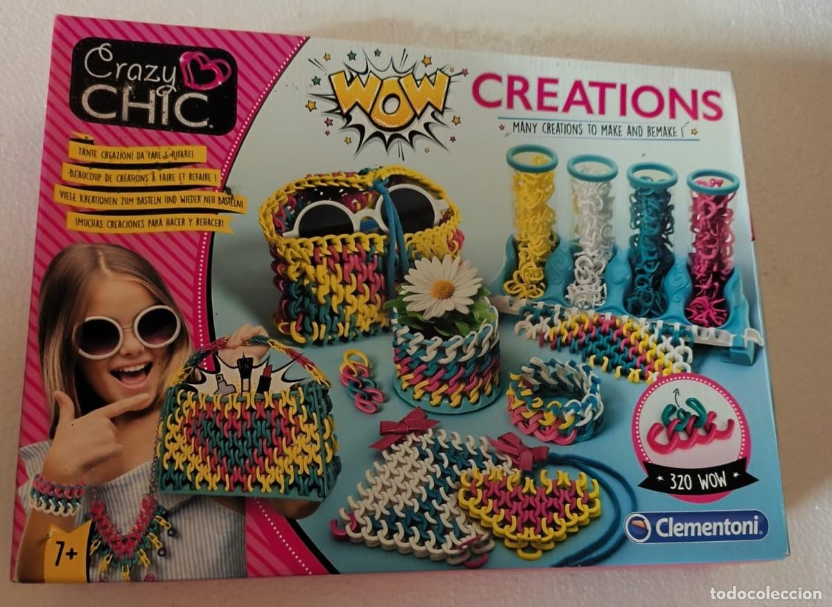 Juegos antiguos: Juego de manualidades Crazy Chic - Creaciones Wow de la conocida marca Clementoni. 2019