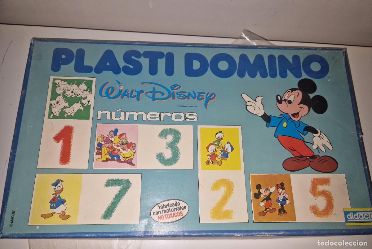 Juegos antiguos: WALT DISNEY, JUEGO PLASTI DOMINO DE DIDACTA, JUEGO EDUCATIVO