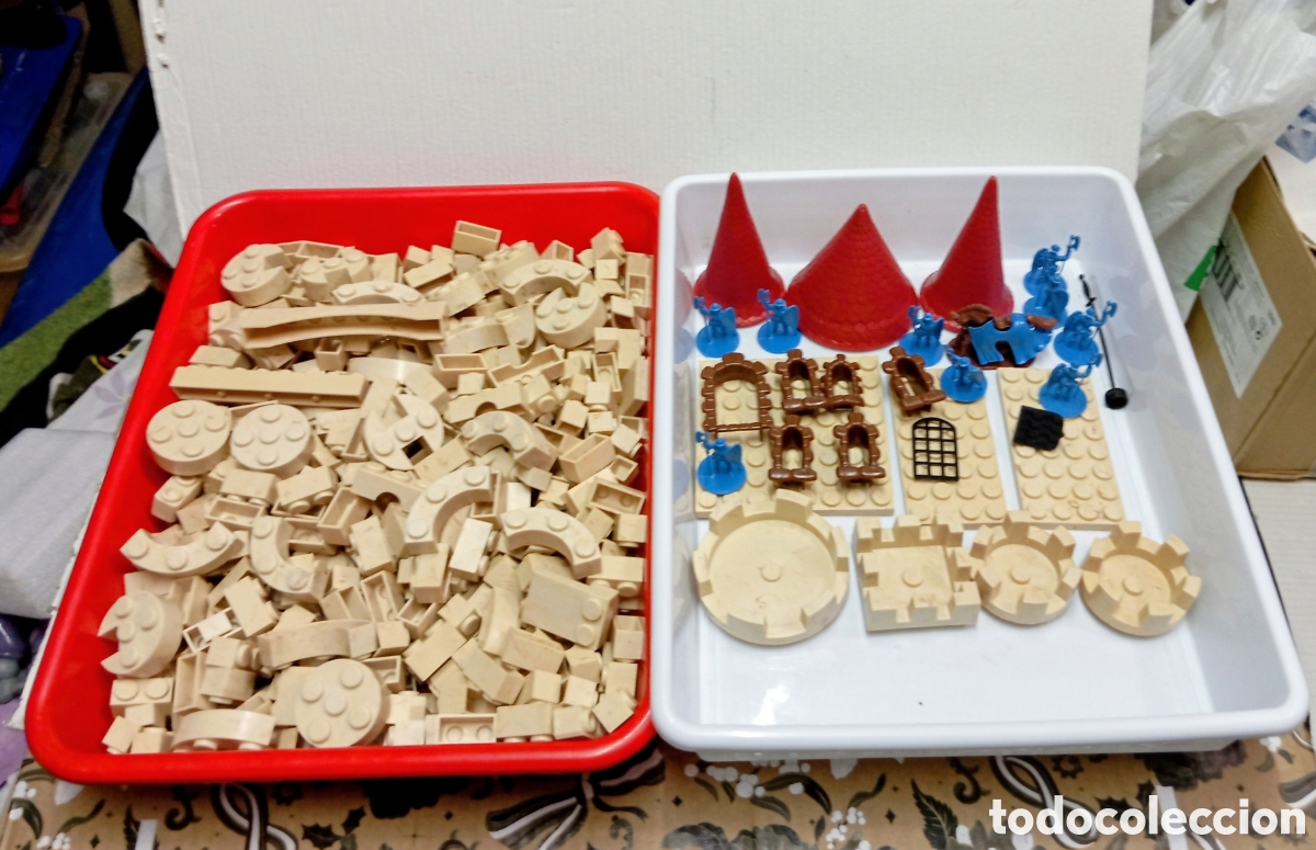 Juegos antiguos: LOTE EXIN CASTILLOS + 1KILO- PIEZAS Y FIGURAS
