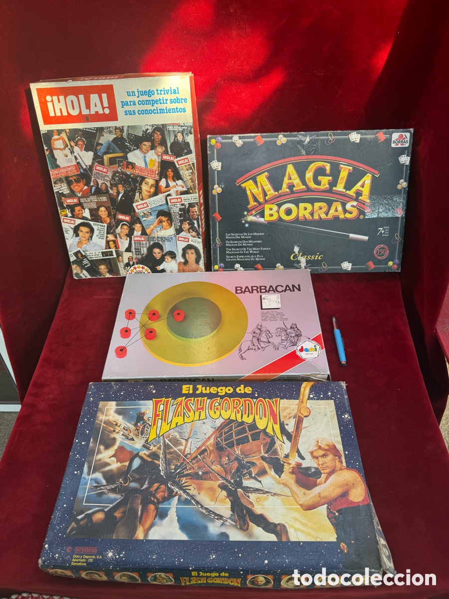 Antike Spiele: Lote de 4 juegos antiguos!