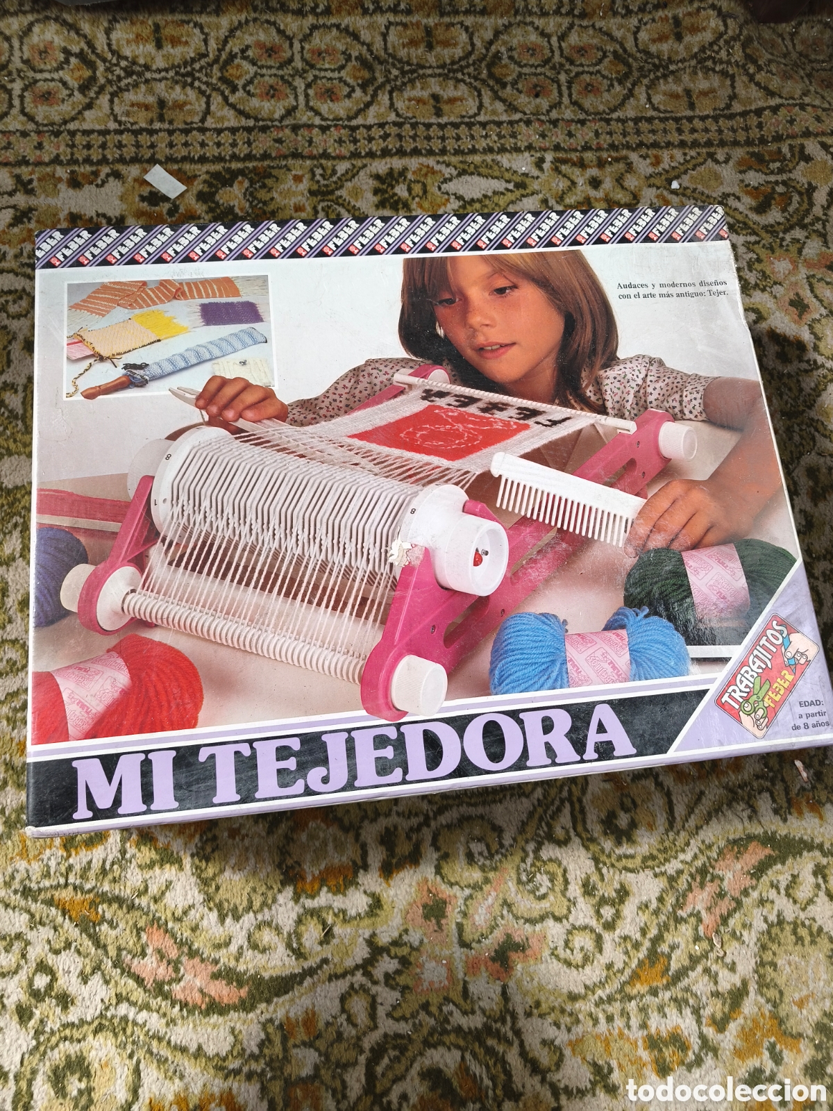 Antike Spiele: Juego Vintage &rdquo;Mi Tejedora&rdquo; (Trabajitos Feber) - A&ntilde;os 80