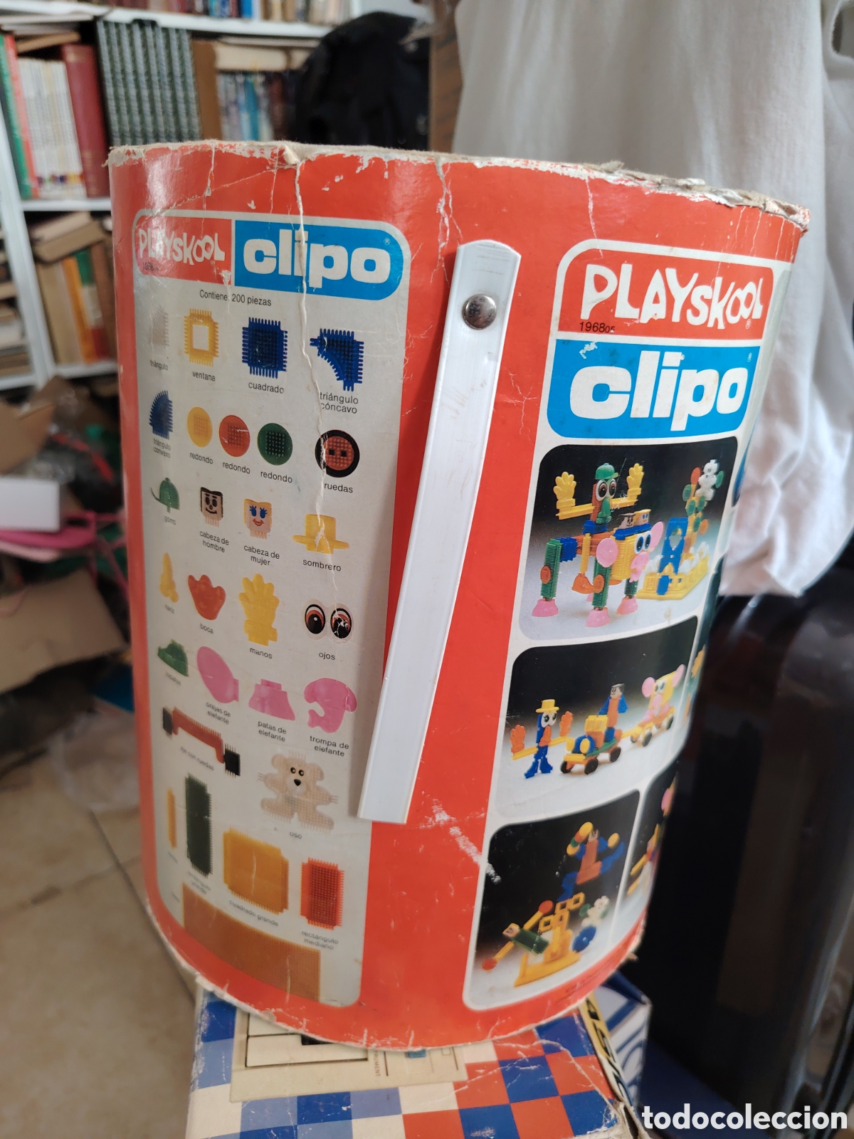 Juegos antiguos: Piezas de construcci&oacute;n clipo de playskool - Foto 3