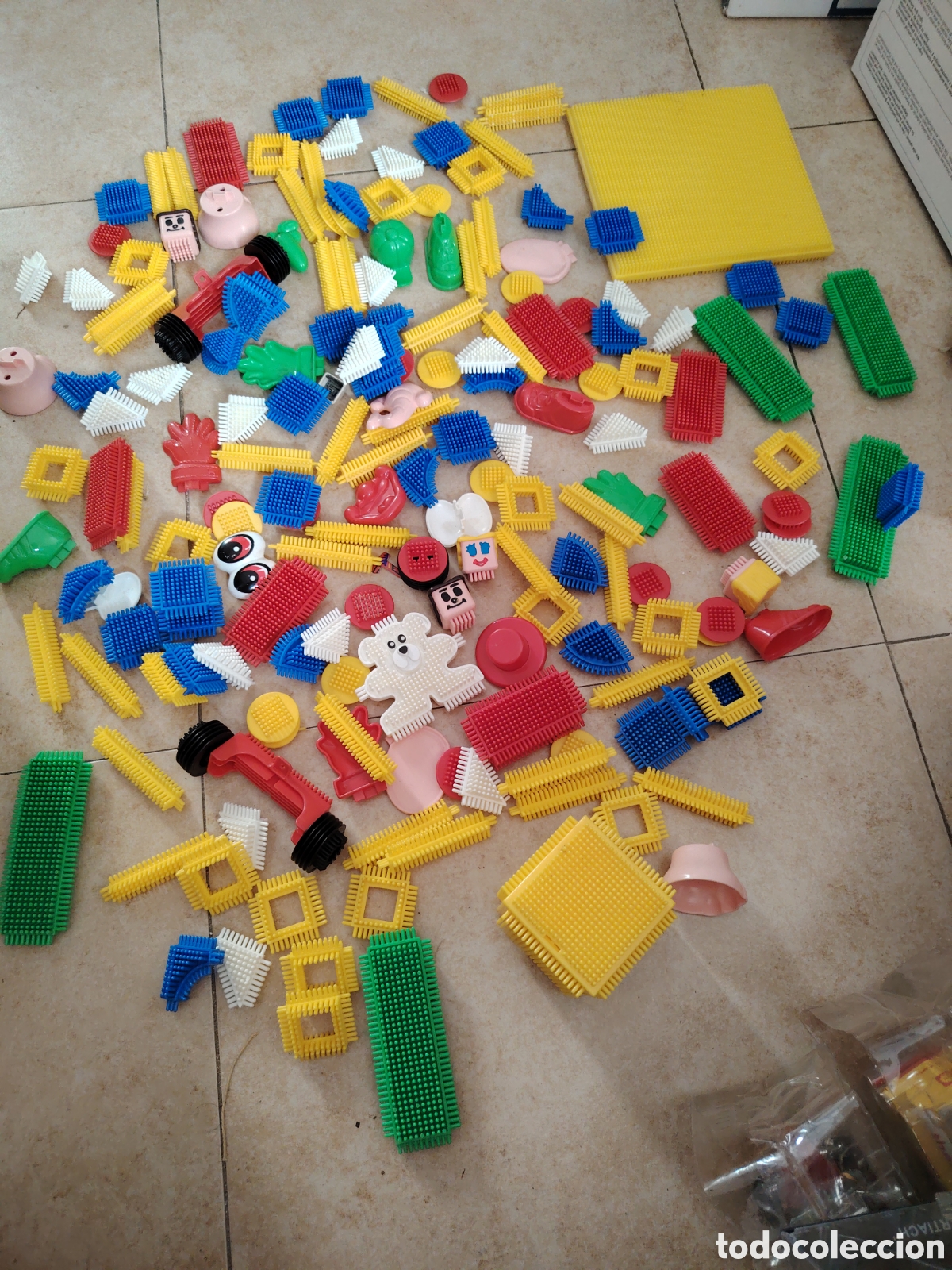 Juegos antiguos: Piezas de construcci&oacute;n clipo de playskool - Foto 4