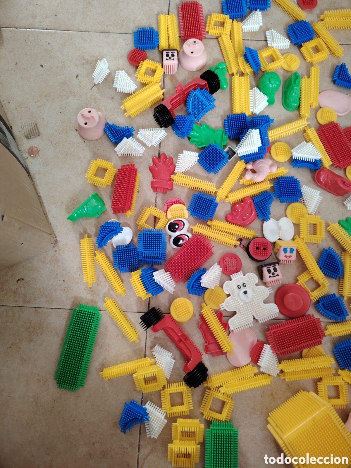 Juegos antiguos: Piezas de construcci&oacute;n clipo de playskool - Foto 5