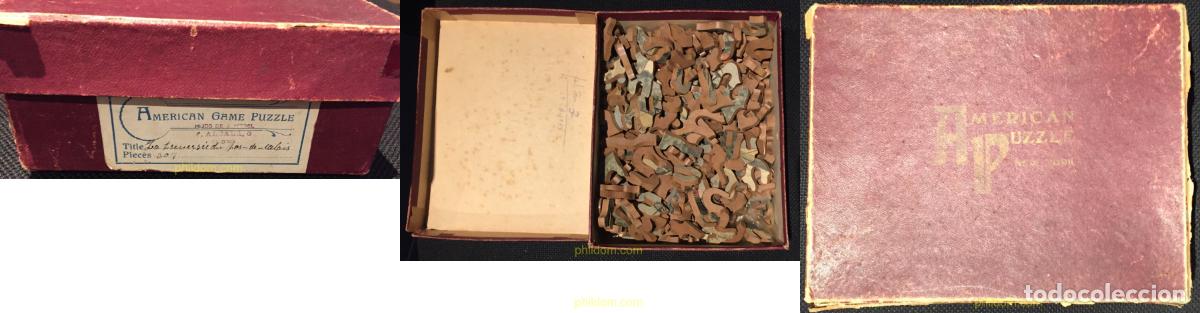 Juegos antiguos: ANTIGUO AMERICAN GAME PUZZLE - LA TRAVERSEE DE PAS DE CALAIS. CON CAJA ORIGINAL